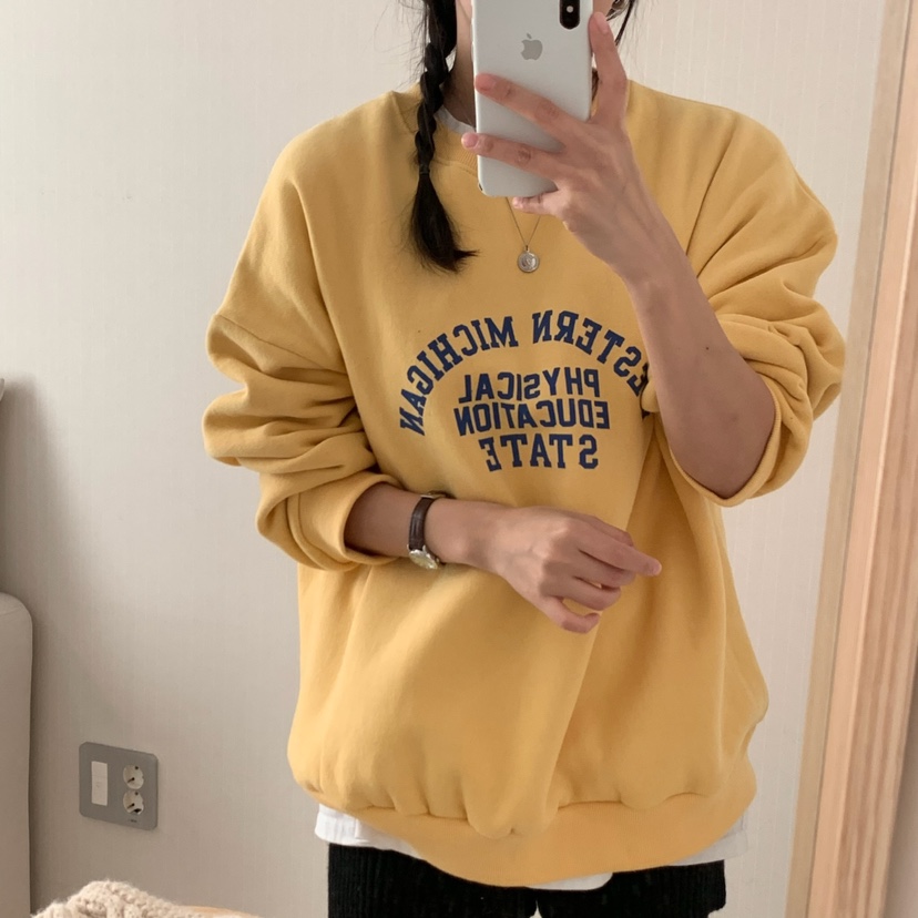 HELLO JINI東大門㊣實拍女裝新款休閑時尚25秋冬職業推薦衛衣HELLO JINI衛衣圖色2