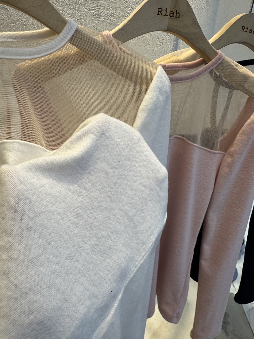 RIAH東大門㊣實拍女士新品休閑熱賣25秋冬人氣推薦長袖T恤透明RIAH長袖T恤