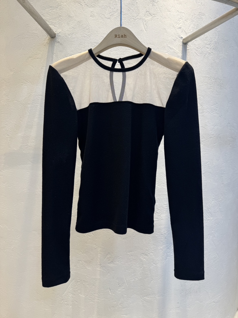 RIAH東大門㊣實拍女士新品休閑熱賣25秋冬人氣推薦長袖T恤透明RIAH長袖T恤圖色2