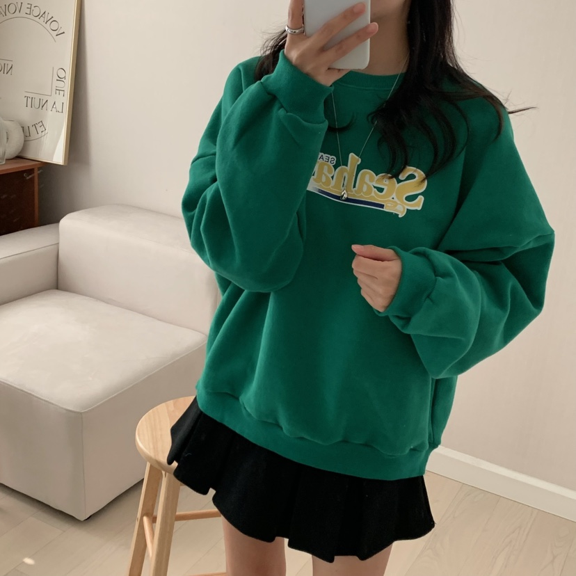 HELLO JINI東大門㊣實拍女士新品真品25秋冬休閑熱賣時尚衛衣HELLO JINI衛衣