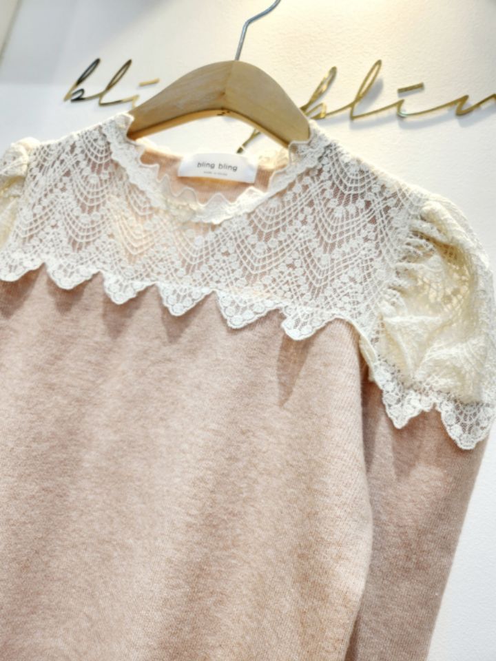 BLING BLING-S東大門㊣直郵女裝新款休閑時尚熱賣針織衫蕾絲BLING BLING-S針織衫