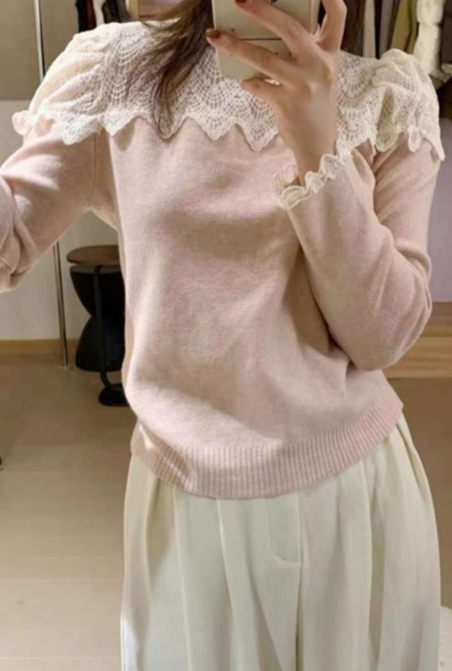 BLING BLING-S東大門㊣直郵女裝新款休閑時尚熱賣針織衫蕾絲BLING BLING-S針織衫