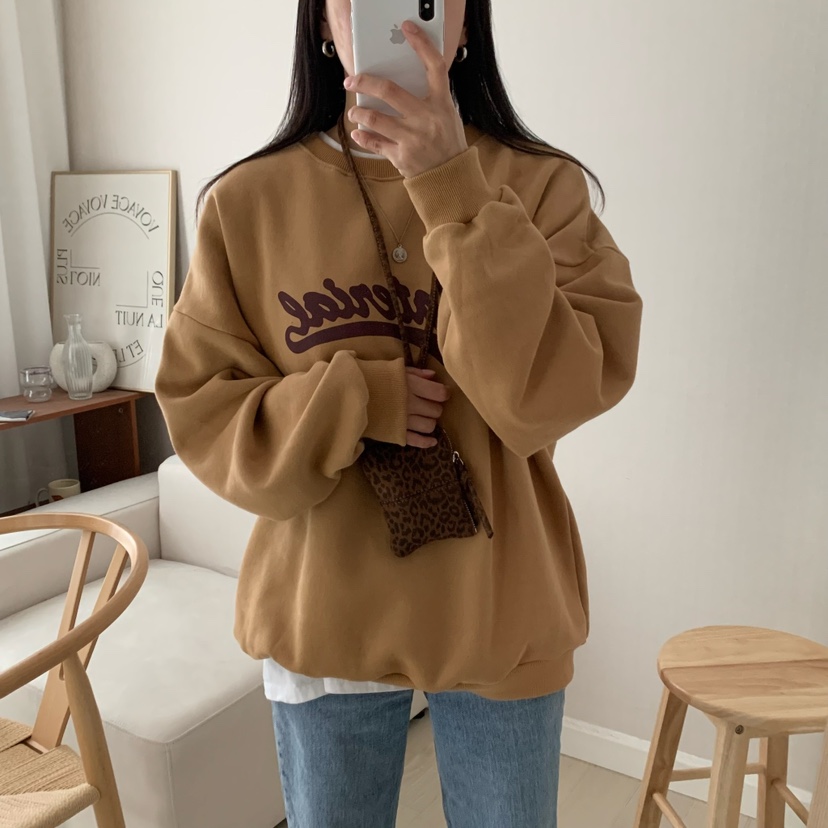 HELLO JINI東大門㊣實拍女裝新款25秋冬真品時尚休閑人氣衛衣HELLO JINI衛衣