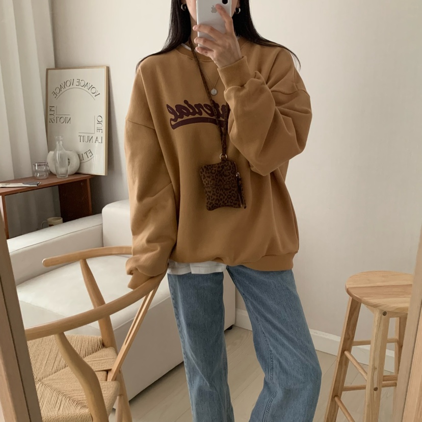 HELLO JINI東大門㊣實拍女裝新款25秋冬真品時尚休閑人氣衛衣HELLO JINI衛衣