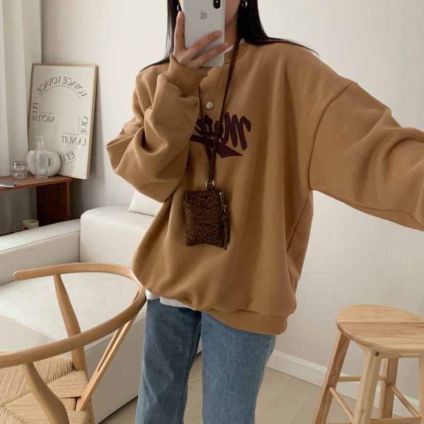 HELLO JINI東大門㊣實拍女裝新款25秋冬真品時尚休閑人氣衛衣HELLO JINI衛衣