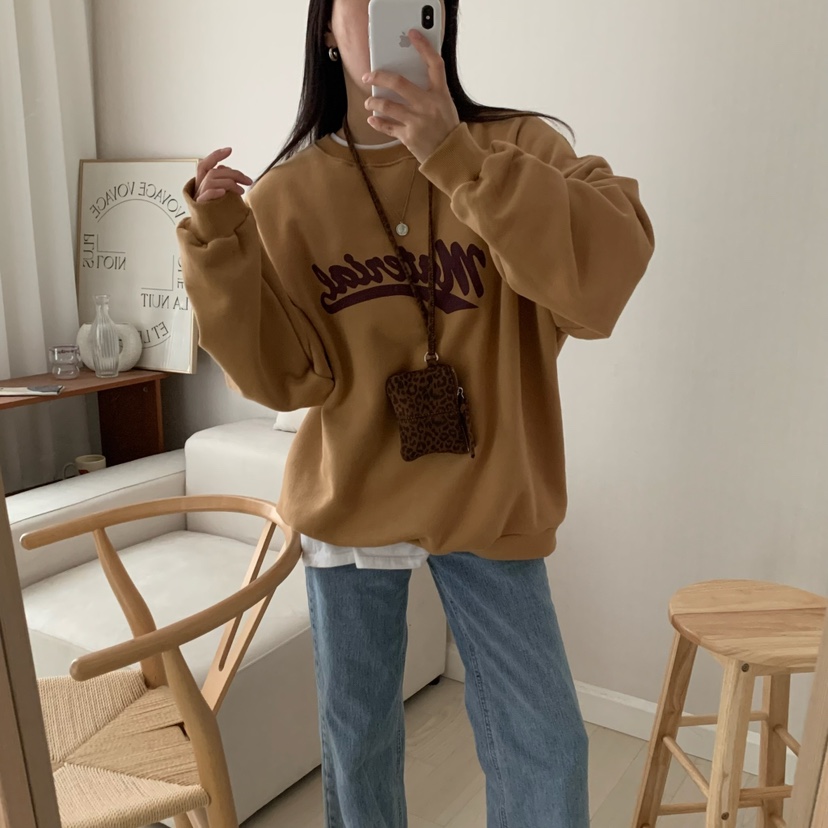 HELLO JINI東大門㊣實拍女裝新款25秋冬真品時尚休閑人氣衛衣HELLO JINI衛衣