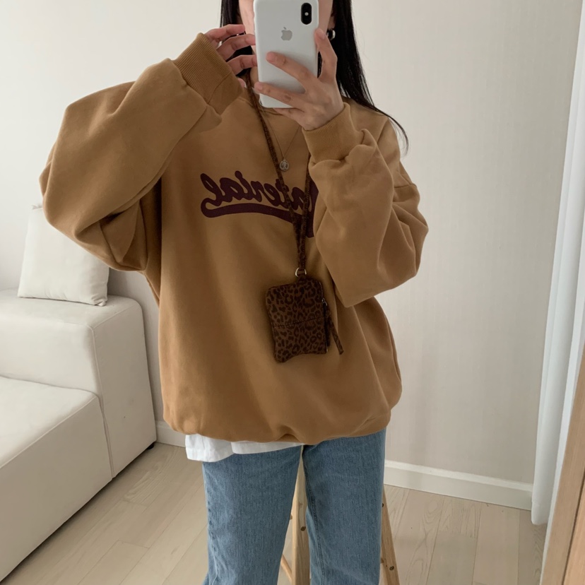 HELLO JINI東大門㊣實拍女裝新款25秋冬真品時尚休閑人氣衛衣HELLO JINI衛衣