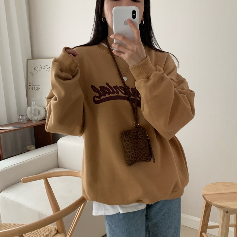 HELLO JINI東大門㊣實拍女裝新款25秋冬真品時尚休閑人氣衛衣HELLO JINI衛衣