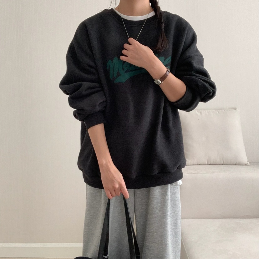 HELLO JINI東大門㊣實拍女裝新款25秋冬真品時尚休閑人氣衛衣HELLO JINI衛衣