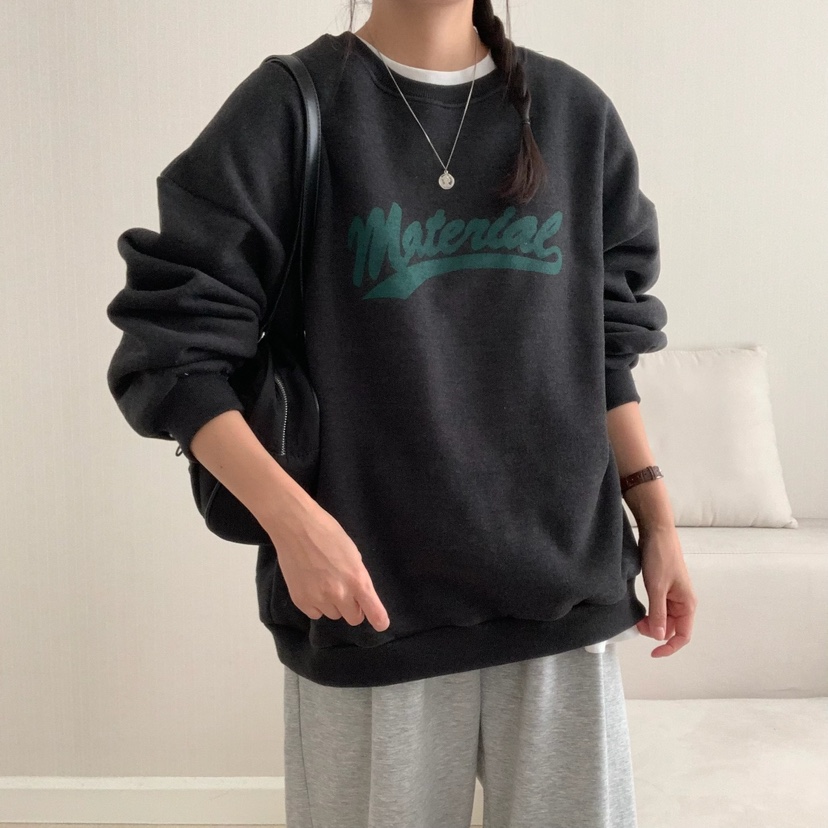 HELLO JINI東大門㊣實拍女裝新款25秋冬真品時尚休閑人氣衛衣HELLO JINI衛衣