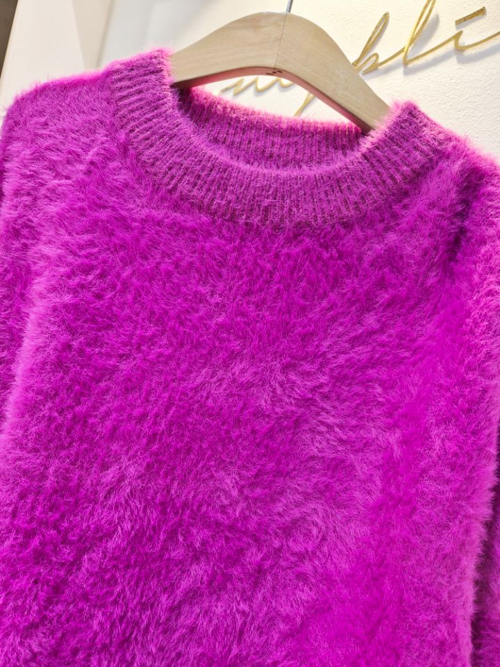 BLING BLING-S韓國代購㊣女士新品人氣推薦真品針織衫毛絨BLING BLING-S針織衫