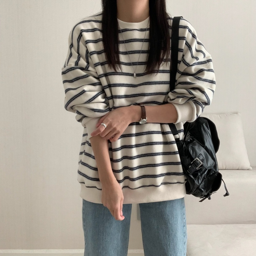 HELLO JINI韓國直郵㊣女士新款職業真品熱賣人氣推薦休閑衛衣HELLO JINI衛衣圖色3