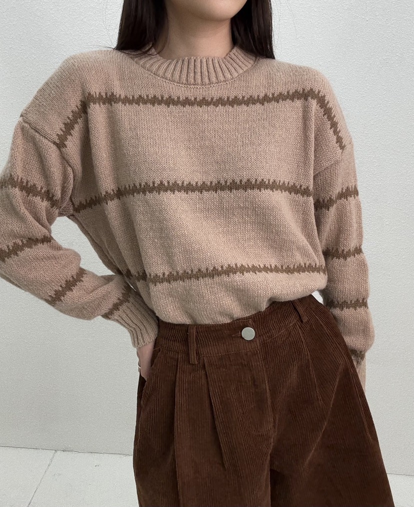 JMIND東大門㊣代購女裝新款休閑時尚真品人氣熱賣針織衫單排扣JMIND針織衫圖色1