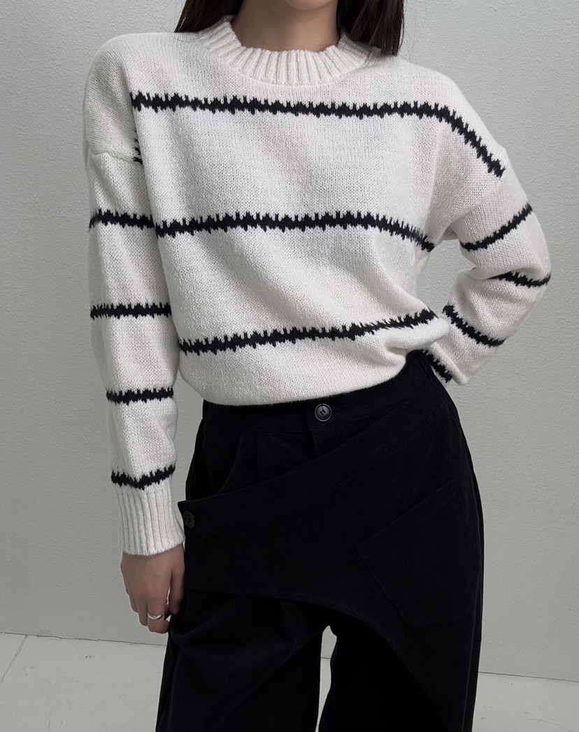 JMIND東大門㊣代購女裝新款休閑時尚真品人氣熱賣針織衫單排扣JMIND針織衫圖色3