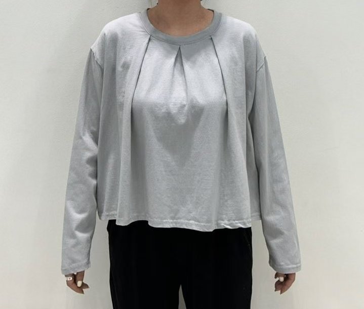 ZACCU東大門㊣代購女士新品休閑職業時尚熱賣人氣長袖T恤褶皺ZACCU長袖T恤