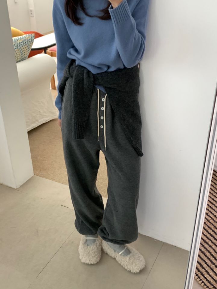 DOIT東大門㊣實拍女士新品熱賣人氣25秋冬休閑時尚休閑褲紐扣DOIT休閑褲