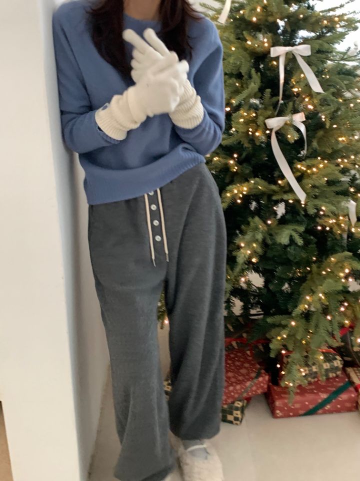 DOIT東大門㊣實拍女士新品熱賣人氣25秋冬休閑時尚休閑褲紐扣DOIT休閑褲