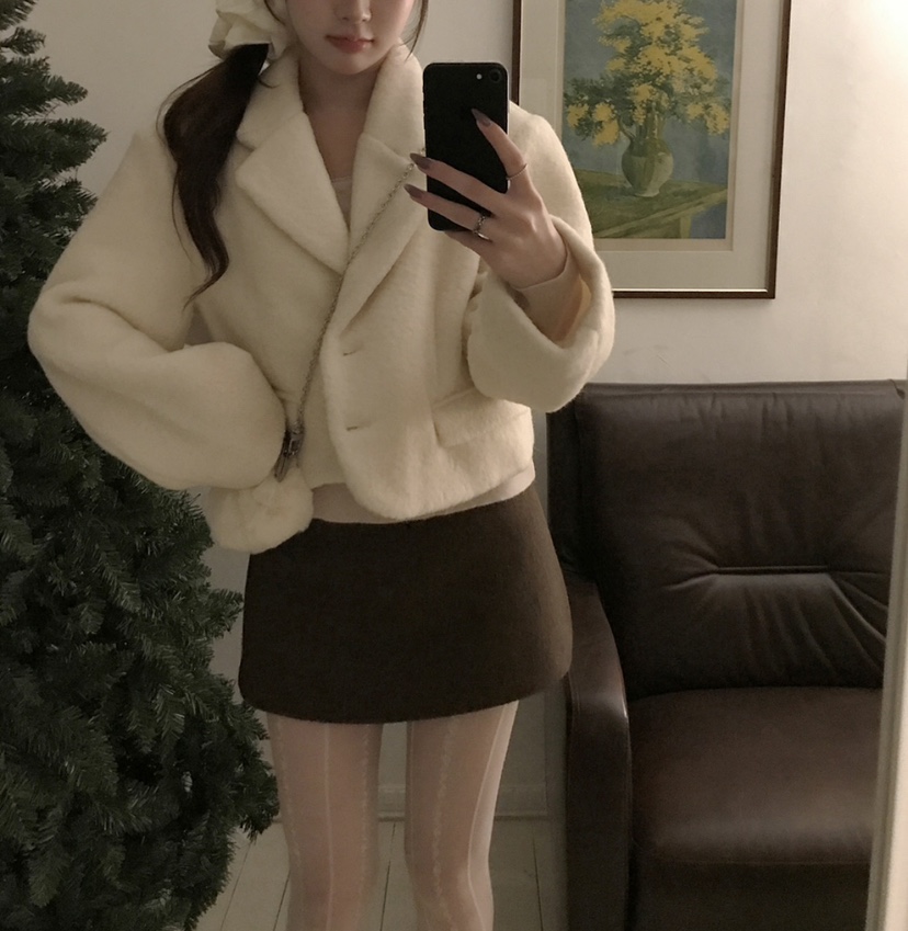 DARLUZ_MI東大門㊣直郵女士新品人氣推薦時尚真品短款大衣羊毛DARLUZ_MI短款大衣