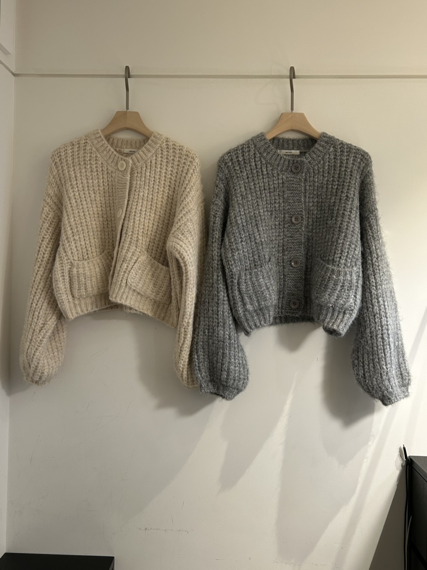 NOTICE東大門㊣代購女裝新品推薦真品25秋冬毛衣短款針織開衫NOTICE毛衣