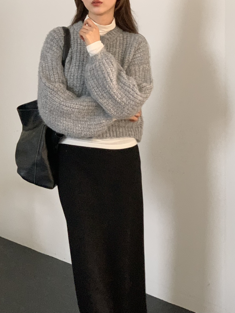 NOTICE東大門㊣代購女裝新品推薦真品25秋冬毛衣短款針織開衫NOTICE毛衣