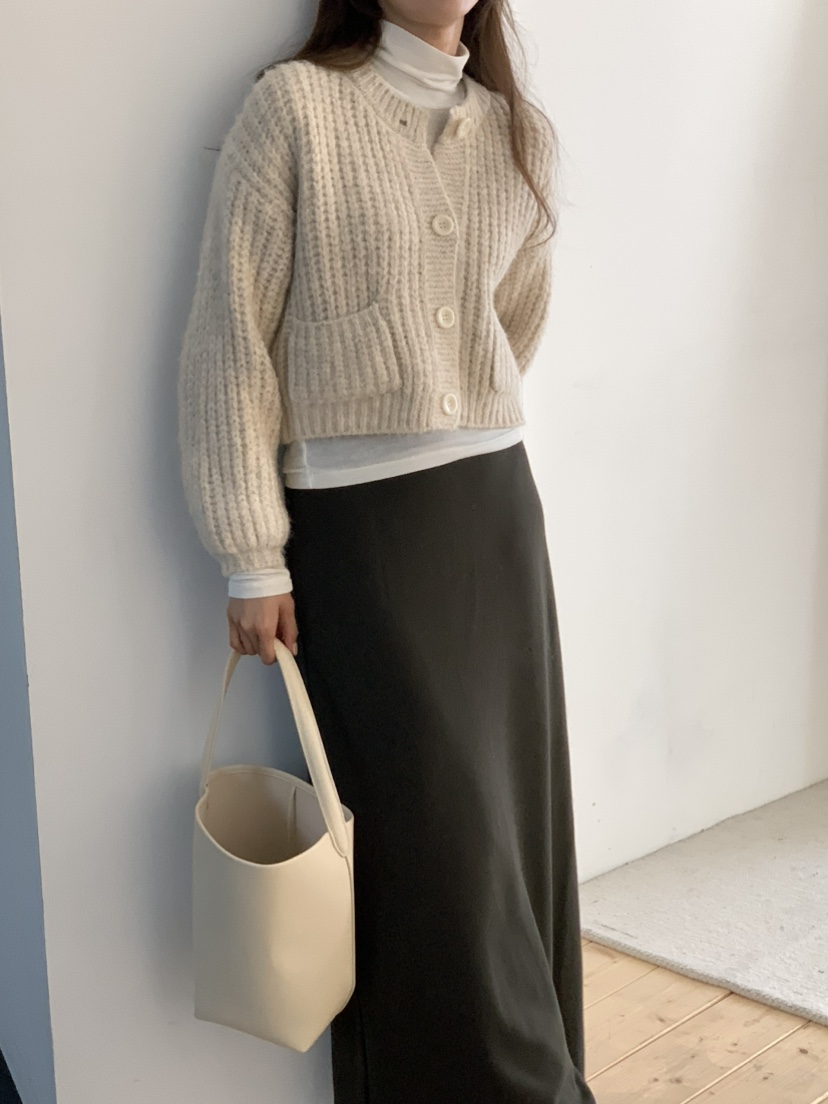 NOTICE東大門㊣代購女裝新品推薦真品25秋冬毛衣短款針織開衫NOTICE毛衣