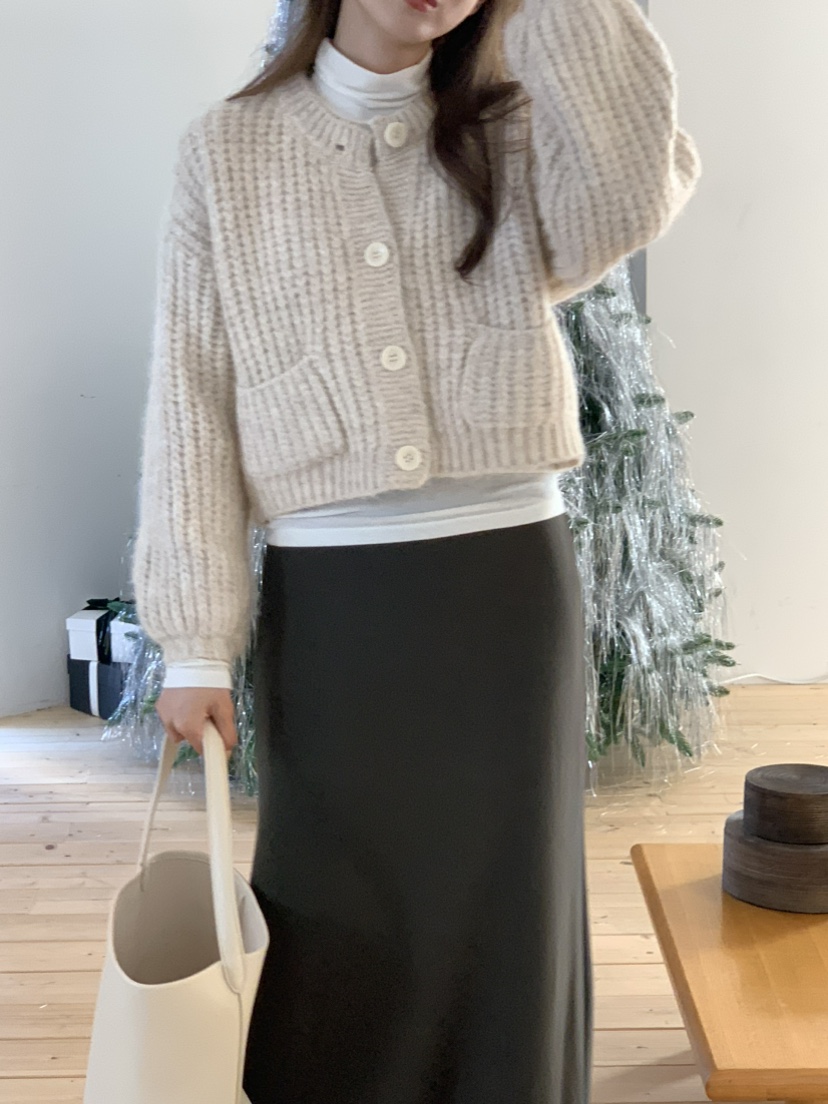 NOTICE東大門㊣代購女裝新品推薦真品25秋冬毛衣短款針織開衫NOTICE毛衣