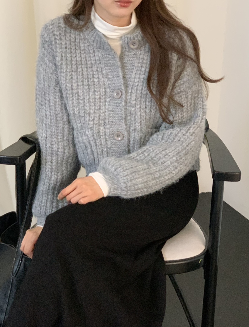 NOTICE東大門㊣代購女裝新品推薦真品25秋冬毛衣短款針織開衫NOTICE毛衣