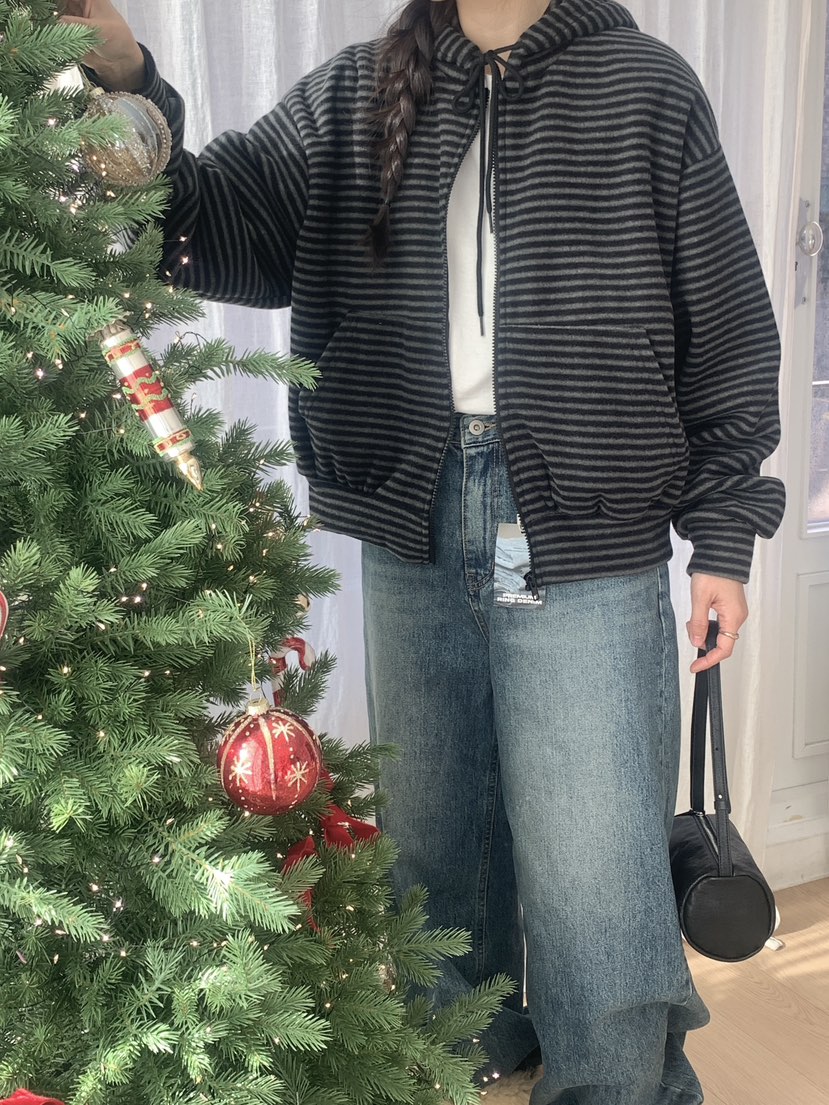 WOOD韓國直郵㊣女士新款熱賣真品職業推薦衛衣連帽拉鏈衫抓絨WOOD衛衣