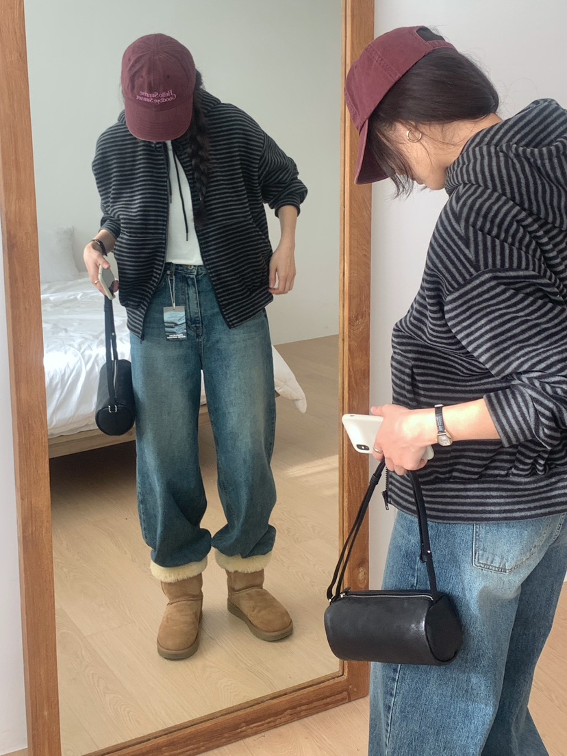 WOOD韓國直郵㊣女士新款熱賣真品職業推薦衛衣連帽拉鏈衫抓絨WOOD衛衣