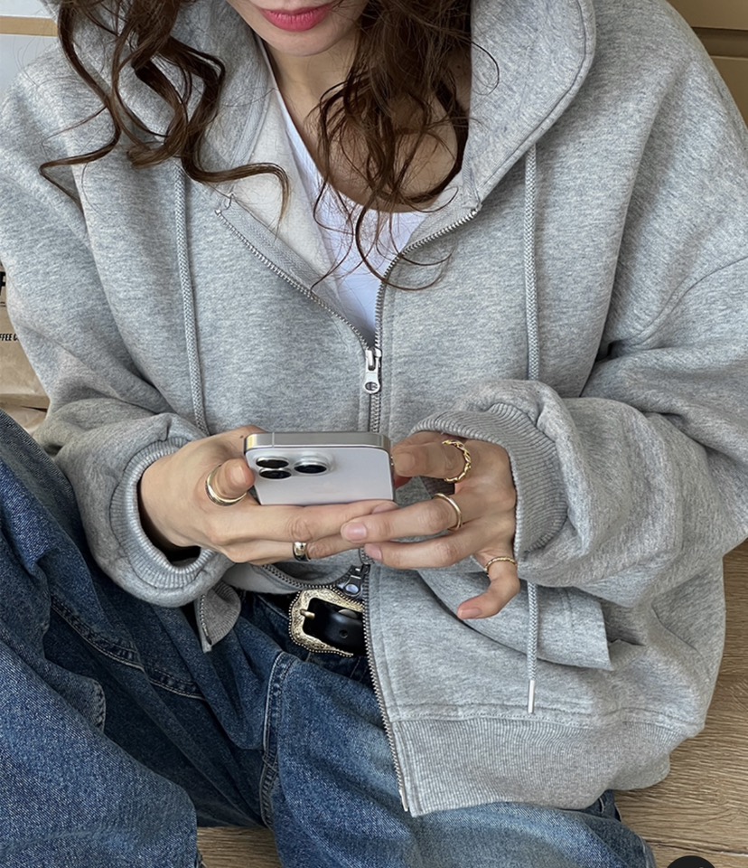 DARLUZ_MI東大門㊣直郵女裝新款真品職業推薦熱賣衛衣拉鏈連帽DARLUZ_MI衛衣