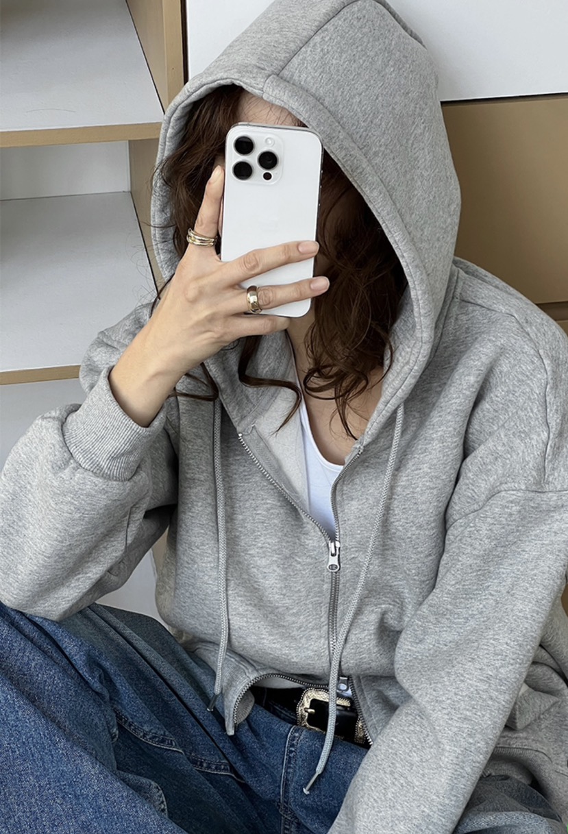 DARLUZ_MI東大門㊣直郵女裝新款真品職業推薦熱賣衛衣拉鏈連帽DARLUZ_MI衛衣