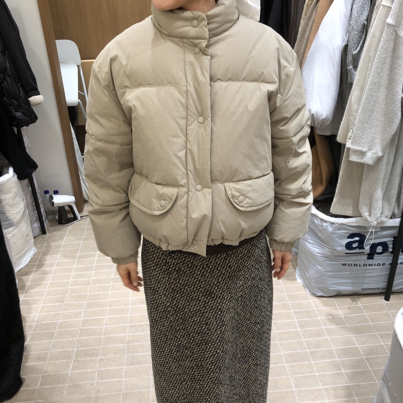 LOFN東大門㊣實拍女士新款職業休閑熱賣短款羽絨服鴨子羽絨LOFN短款羽絨服圖色1