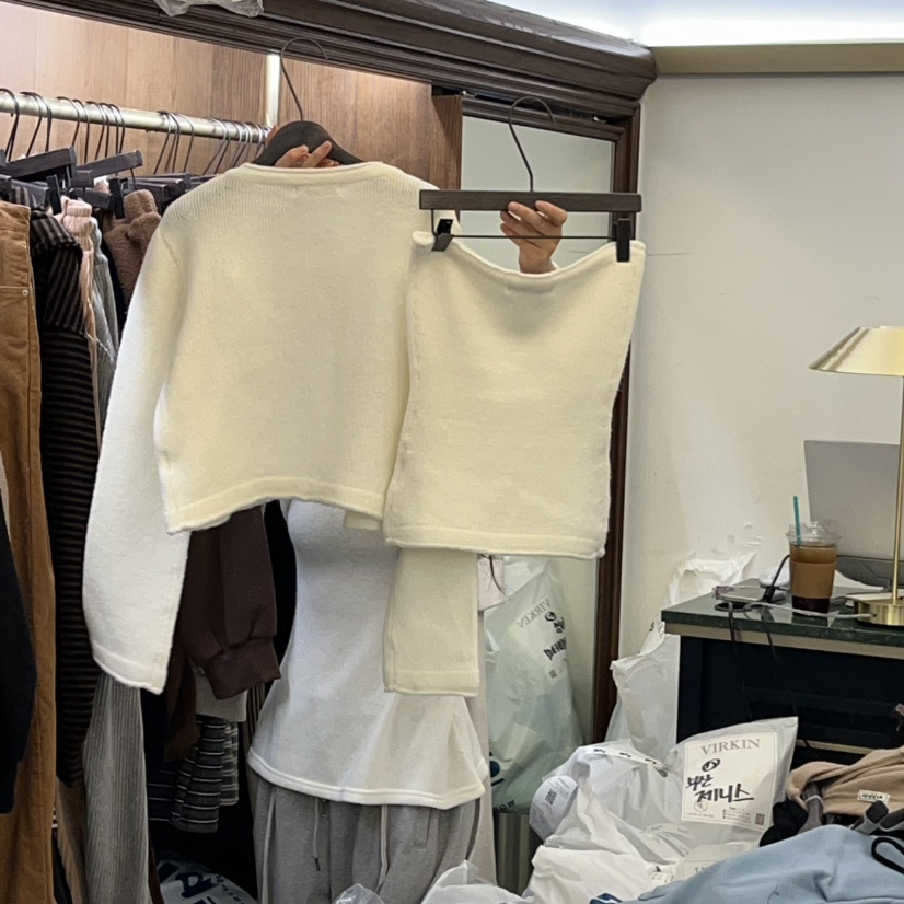 VIRKIN韓國代購㊣女裝新品25秋冬熱賣推薦時尚人氣真品套裝VIRKIN套裝