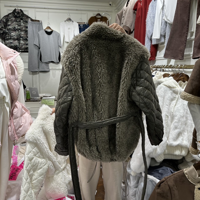 J.RITZY東大門㊣直郵女裝新款休閑真品職業短款棉服腰帶棉J.RITZY短款棉服