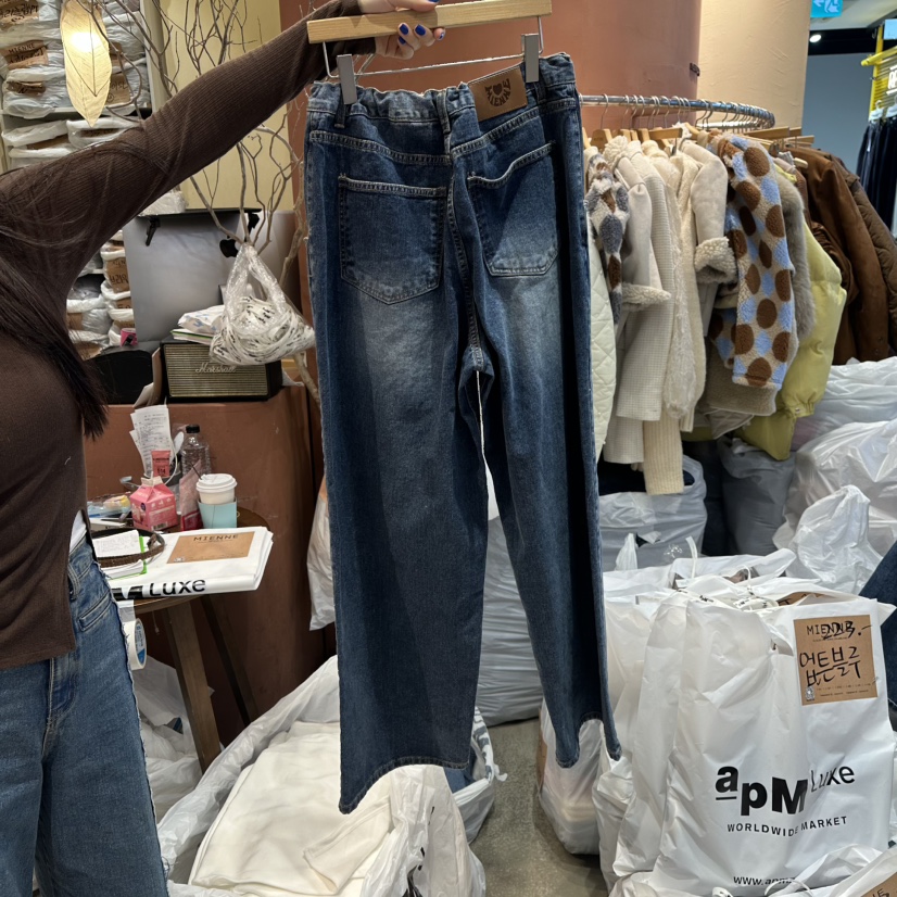 MIENNE東大門㊣直郵女裝新品熱賣職業人氣真品25秋冬牛仔褲MIENNE牛仔褲