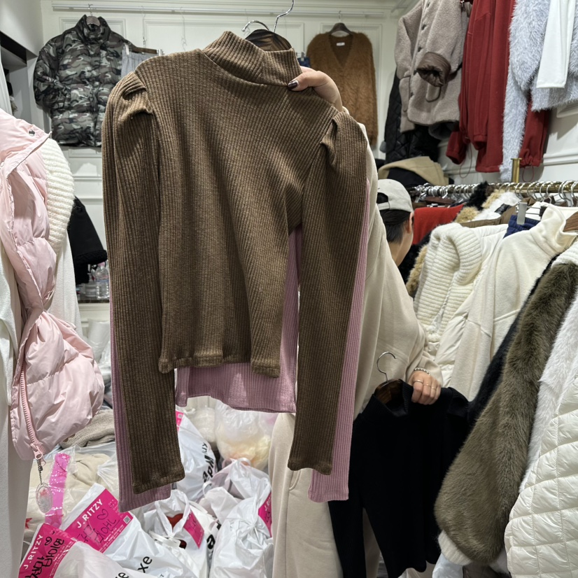 J.RITZY東大門㊣代購女士新品25秋冬真品時尚職業休閑長袖T恤J.RITZY長袖T恤