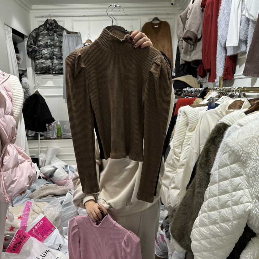 J.RITZY東大門㊣代購女士新品25秋冬真品時尚職業休閑長袖T恤J.RITZY長袖T恤圖色3