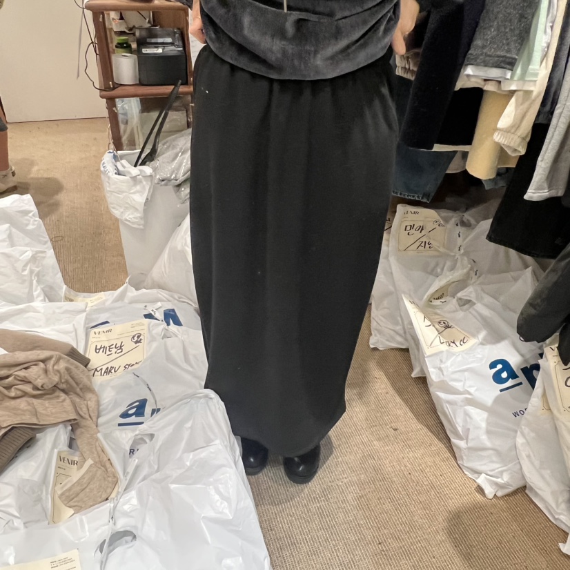 VENIR-a韓國直郵㊣女士新品真品時尚休閑半身裙中短裙加絨VENIR-a半身裙/中短裙圖色3