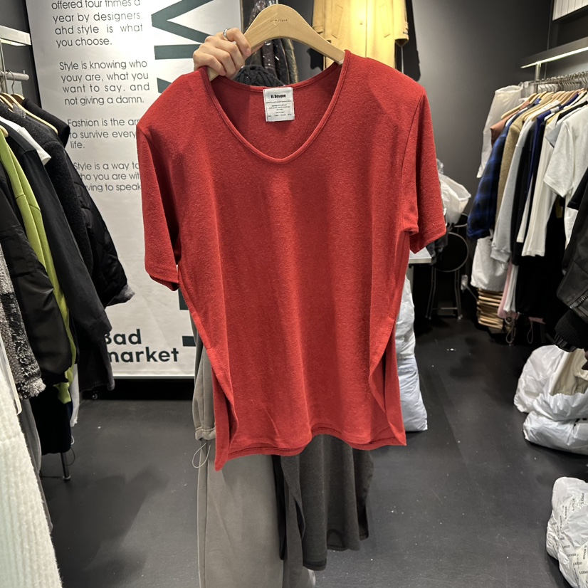 EL BOSQUE韓國直郵㊣女士新款職業推薦人氣休閑25秋冬T恤安哥拉EL BOSQUET恤圖色2