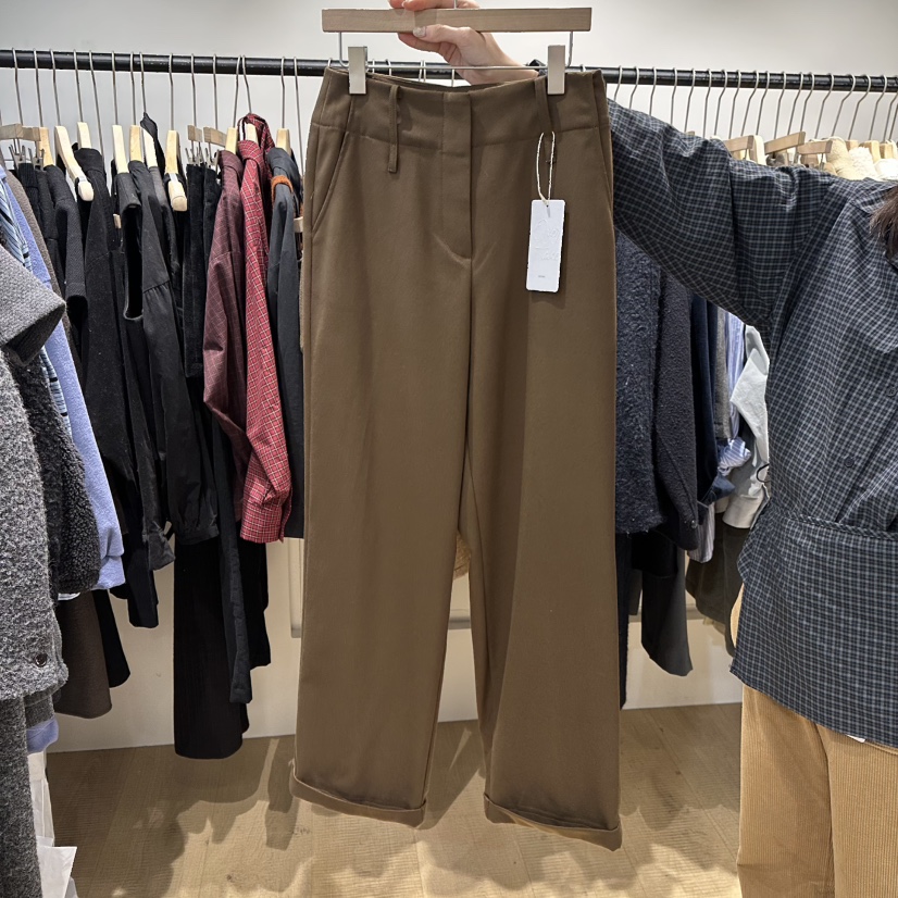 OVERTAKE東大門㊣實拍女士新款25秋冬熱賣職業時尚休閑休閑褲OVERTAKE休閑褲圖色1