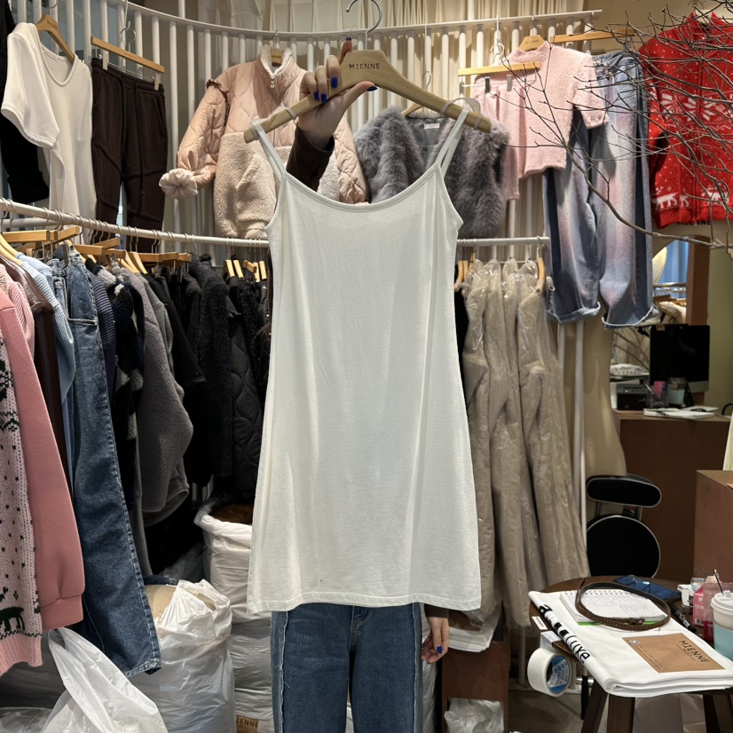 MIENNE韓國直郵㊣女裝新款25秋冬人氣推薦職業真品吊帶背心MIENNE吊帶/背心圖色1