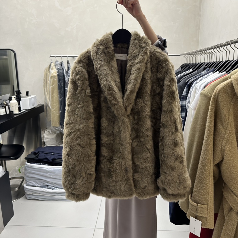 MARINER東大門㊣代購女士新品推薦25秋冬短款大衣含圍巾披肩MARINER短款大衣