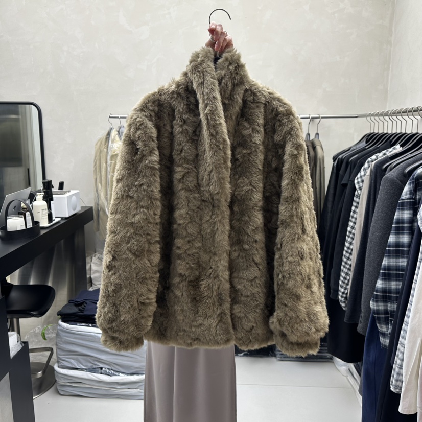 MARINER東大門㊣代購女士新品推薦25秋冬短款大衣含圍巾披肩MARINER短款大衣圖色1