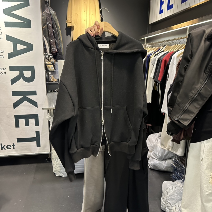 EL BOSQUE東大門㊣實拍女士新款推薦夾克連帽拉鏈衫加絨貂皮EL BOSQUE夾克圖色3