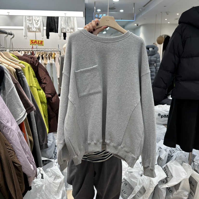 REVE-L韓國代購㊣女裝新款時尚推薦25秋冬職業人氣熱賣衛衣REVE-L衛衣圖色2