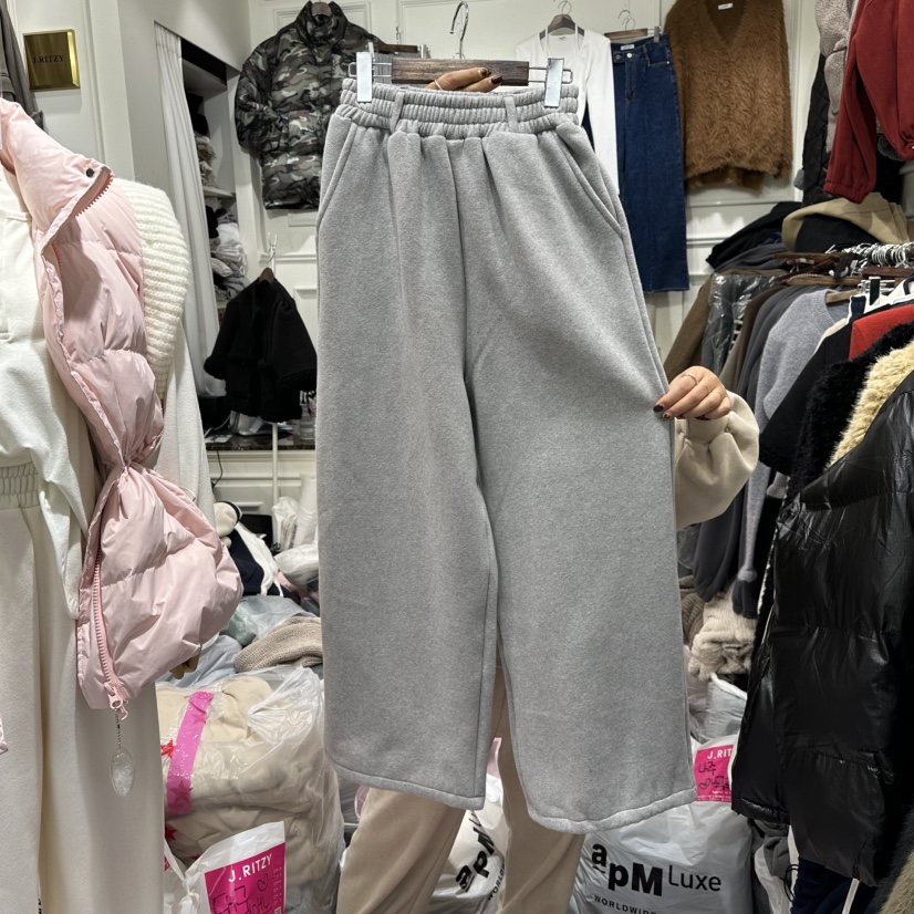 J.RITZY東大門㊣代購女士新品熱賣真品時尚休閑褲加絨抓絨J.RITZY休閑褲圖色4