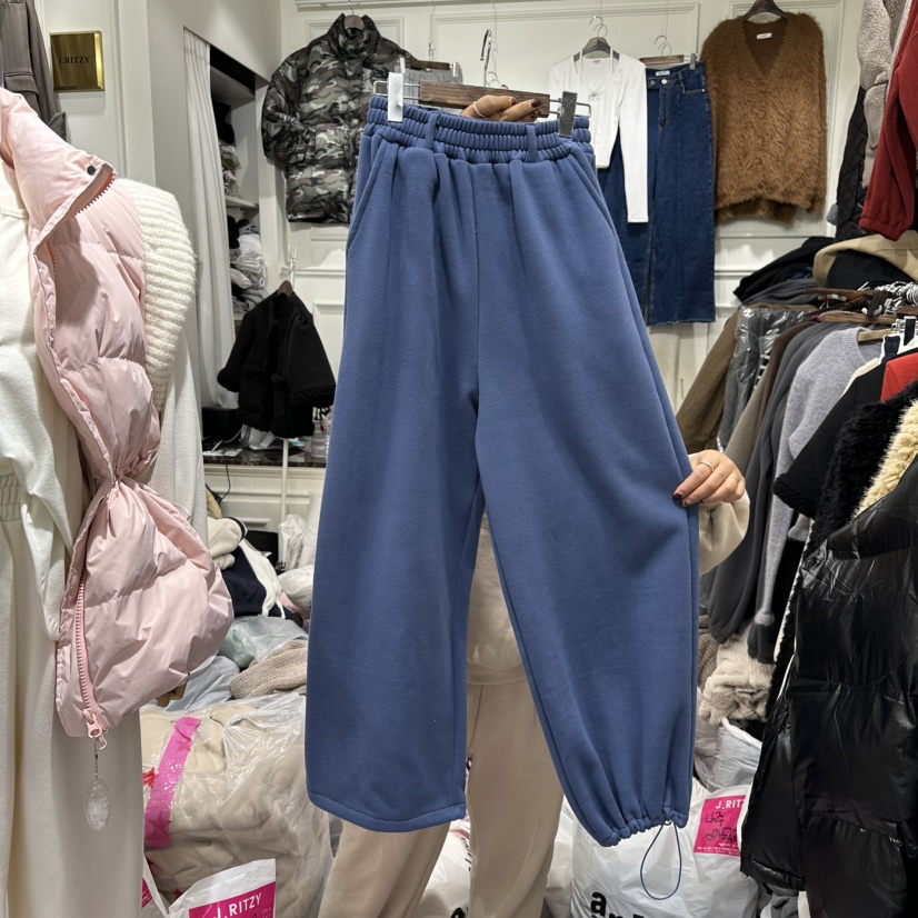 J.RITZY東大門㊣代購女士新品熱賣真品時尚休閑褲加絨抓絨J.RITZY休閑褲圖色5