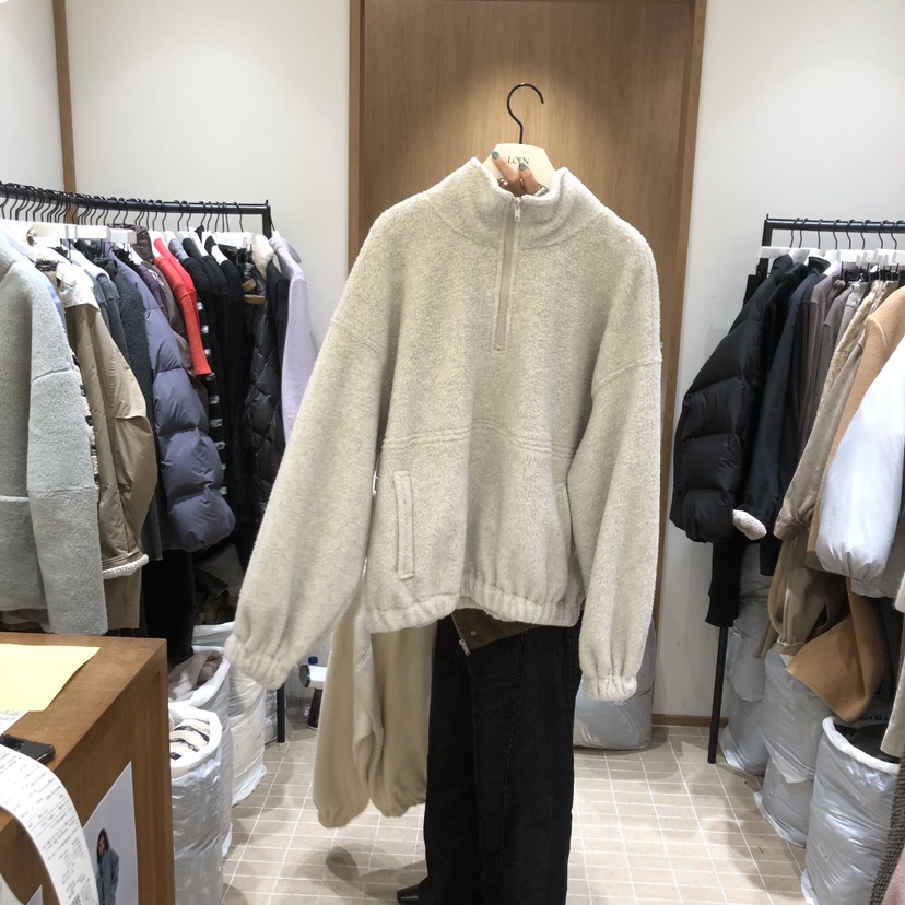 LOFN東大門㊣直郵女士新品熱賣人氣推薦25秋冬衛衣小熊拉鏈LOFN衛衣圖色2