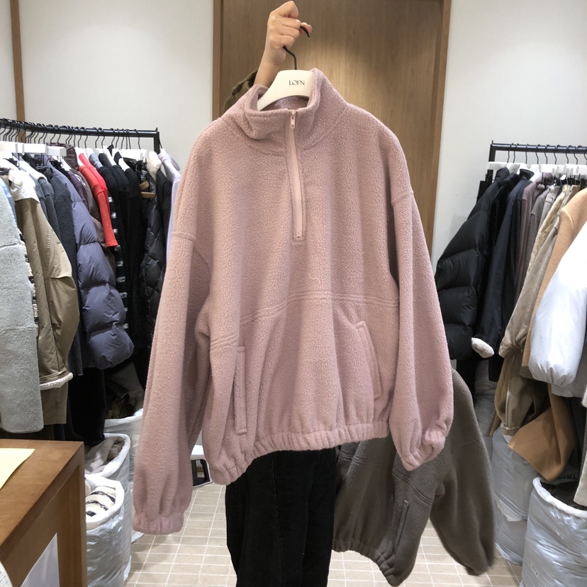 LOFN東大門㊣直郵女士新品熱賣人氣推薦25秋冬衛衣小熊拉鏈LOFN衛衣圖色3