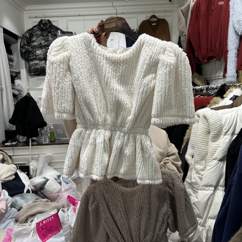 J.RITZY東大門㊣實拍女士新品25秋冬真品熱賣推薦時尚針織衫J.RITZY針織衫圖色1白色